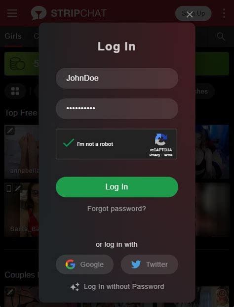 stripchat log in|Log In Account 